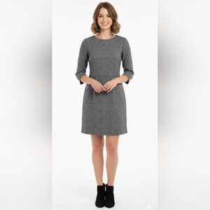 H&M Tweed Sheeth Plaid Professional Dress